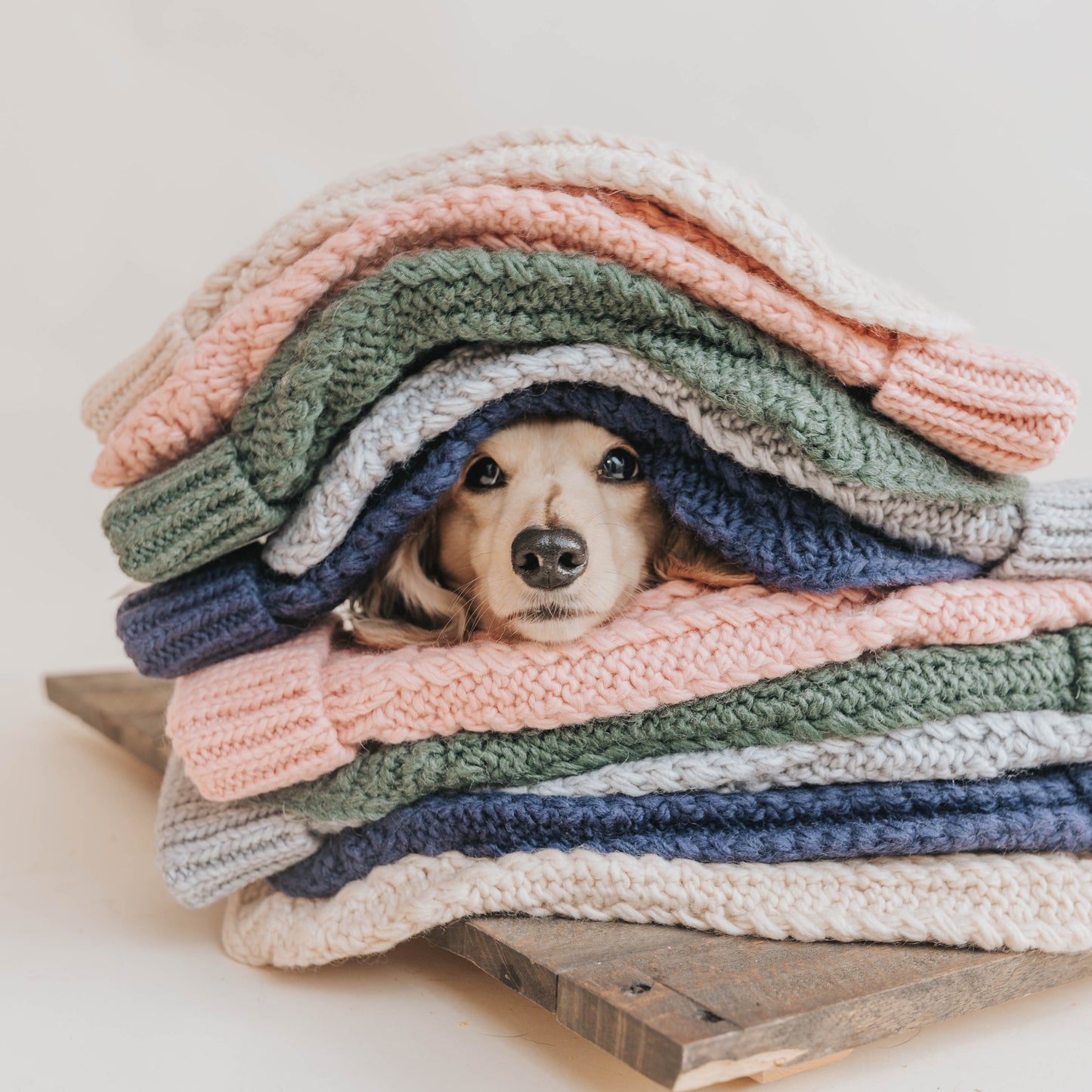 Cable Knit Sweater - Pink - Medium