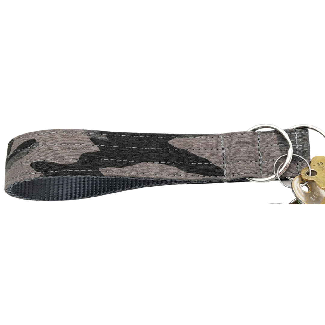 Camo Canvas Key Chain Wrist Fob