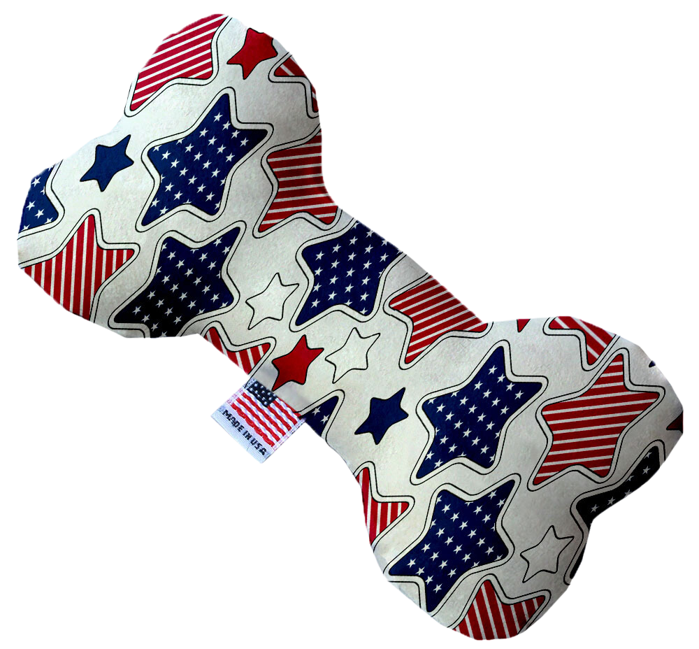 dog canvas toy with patriotic stars
