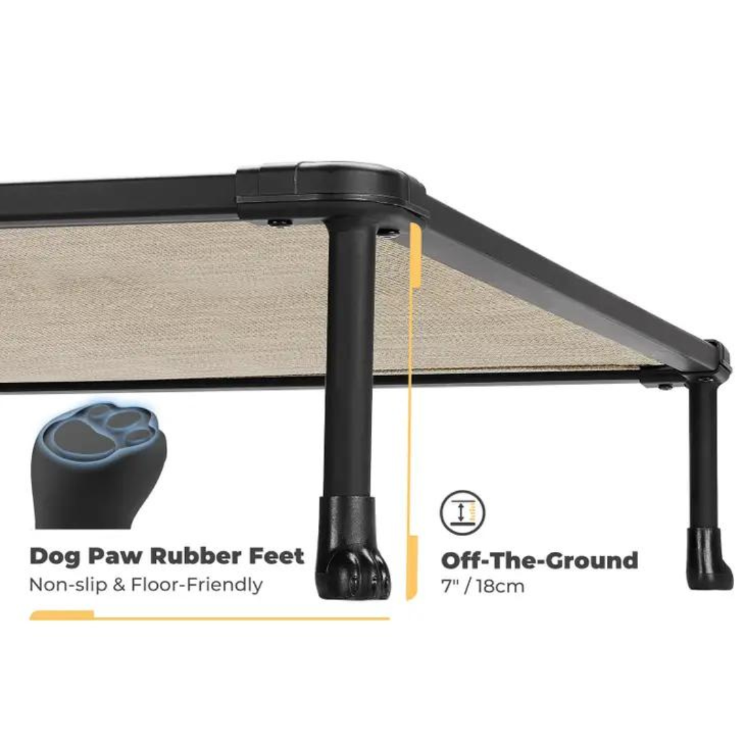 7 inch bed raise off ground with dog paw rubber feet