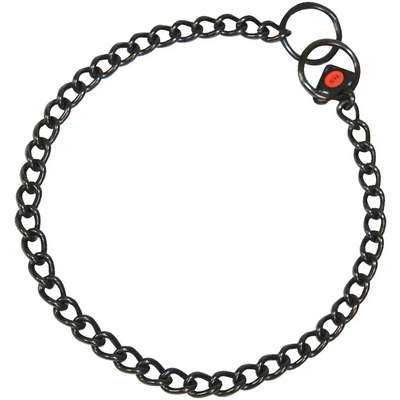 Herm Sprenger Black Stainless Steel Choke Chain Collar- 2.5mm