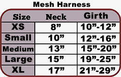 Soft Mesh Harness (Various Colors)