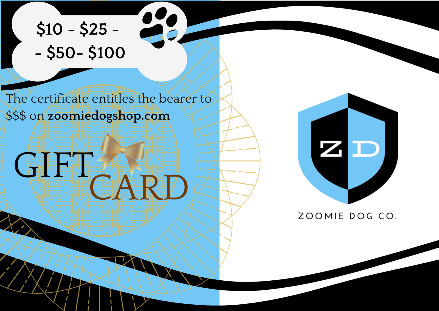 GIFT CARD - zoomiedogshop.com