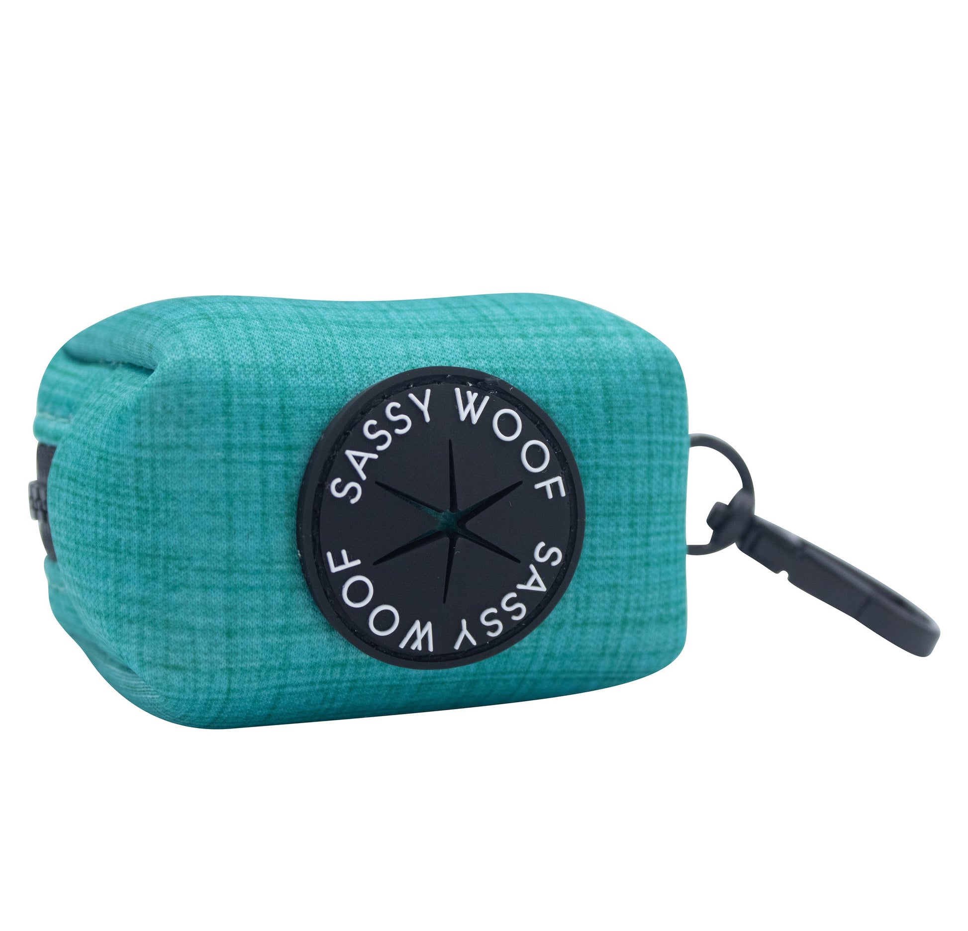 dog poop bag dispenser in green blue