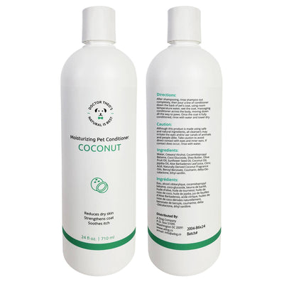 Dr. Theo's Moisturizing Dog Conditioner - Coconut - 24 oz