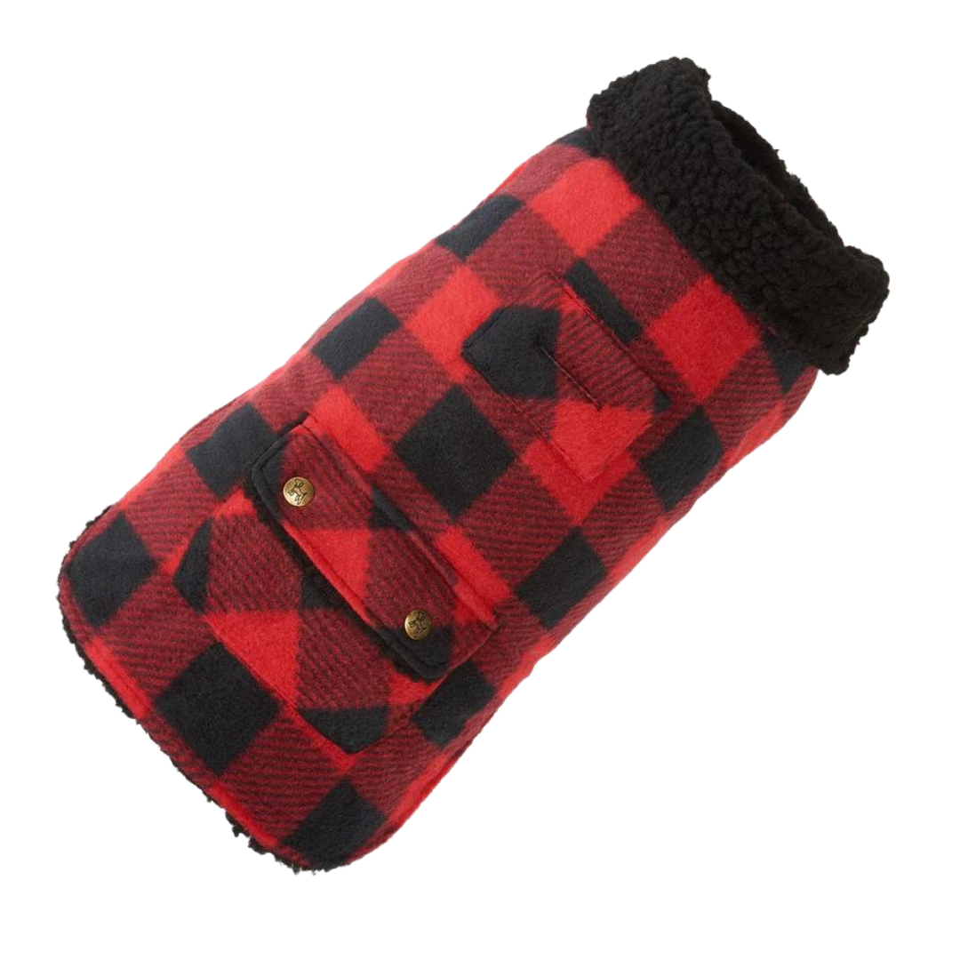 Buffalo Plaid Fleece Lined Coat