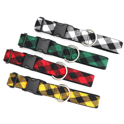 Big Dog Buffalo Plaid Dog Collar – 1.5″ WIDE