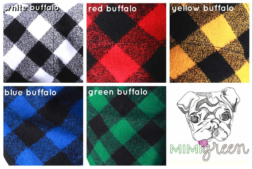 Buffalo Plaid Flannel Dog Leash - (5 colors)