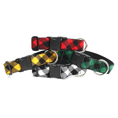 Big Dog Buffalo Plaid Dog Collar – 1.5″ WIDE