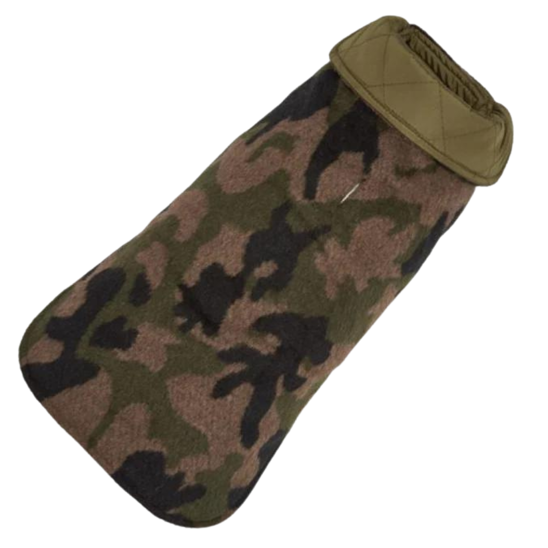 Camo Diamond Quilted Coat - Green