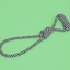 Striped Knot Rope Toy - Black