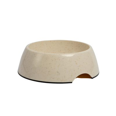 Bamboo Dog Bowl - White Swan