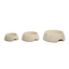 bamboo dog bowls 3 sizes shown oatmeal color skid free bottom 