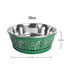 Farmhouse Stainless Steel Dog Bowl - Green - 30 oz