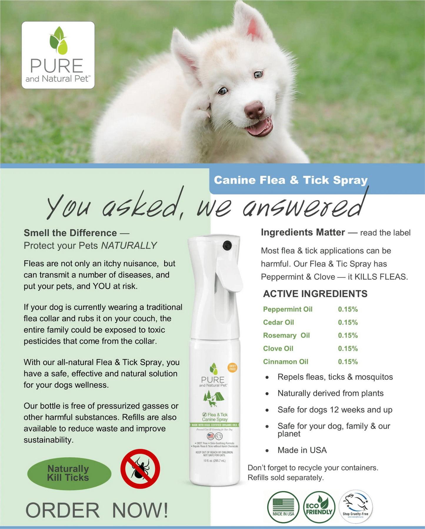 Flea & Tick Canine Spray
