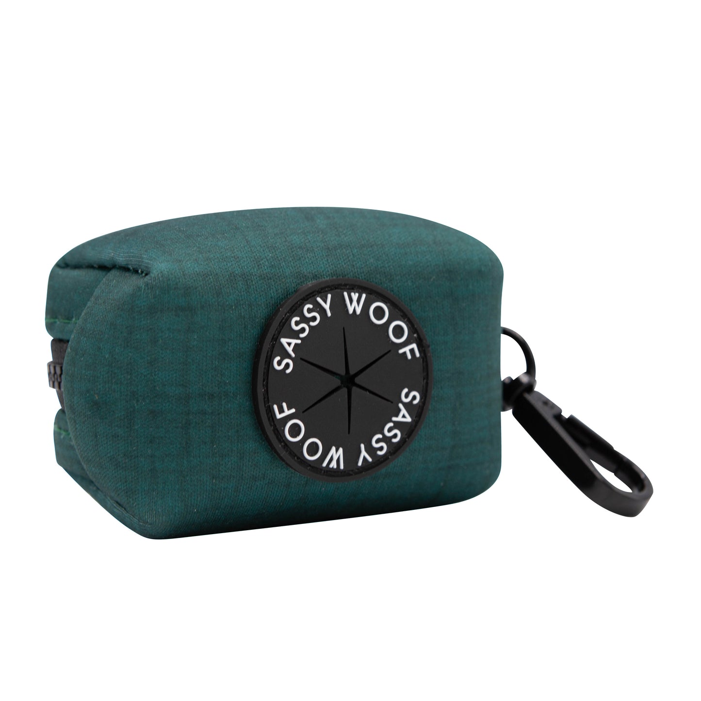 dog poop bag dispenser in forest green