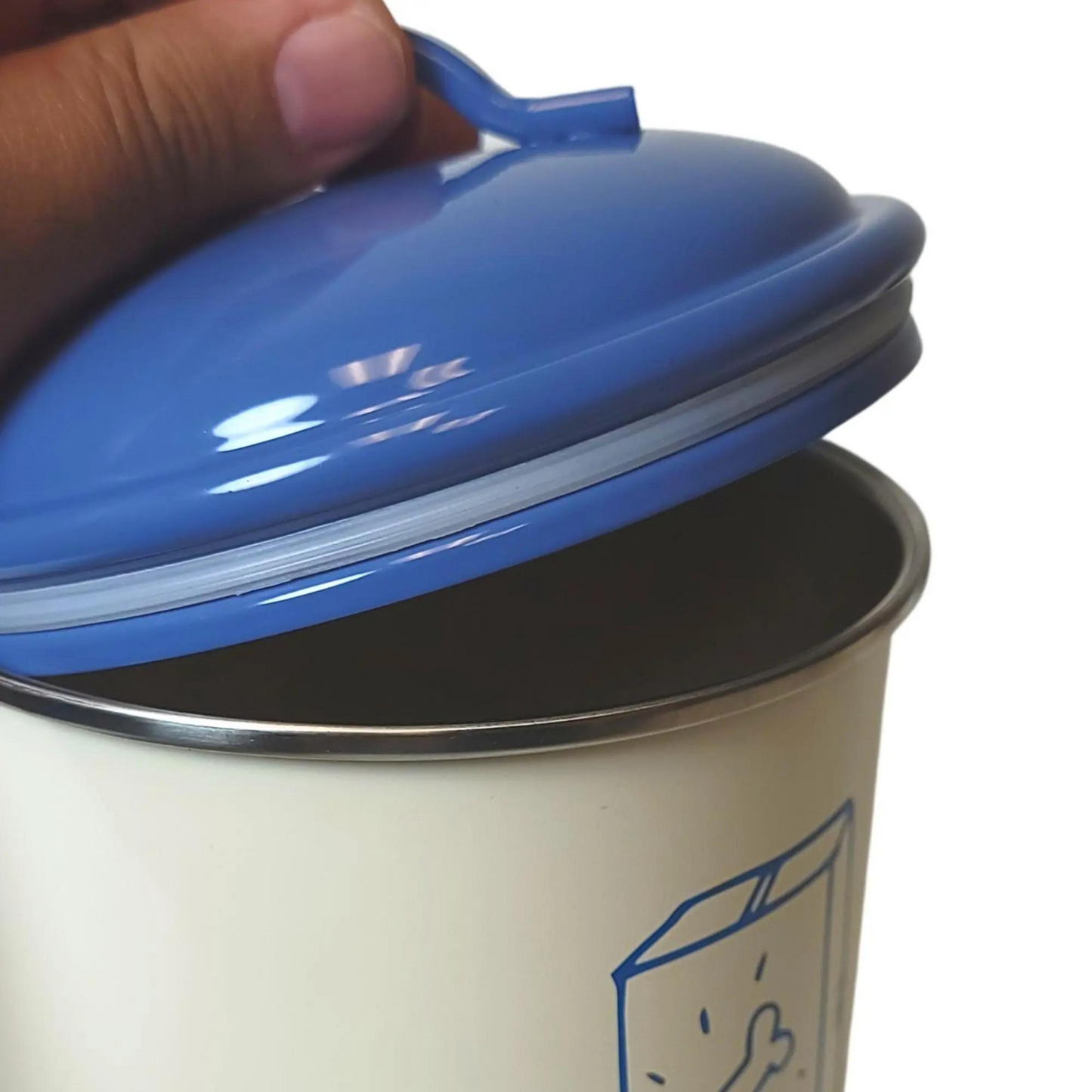 French Blue Food & Treat Canisters (Set of 3)