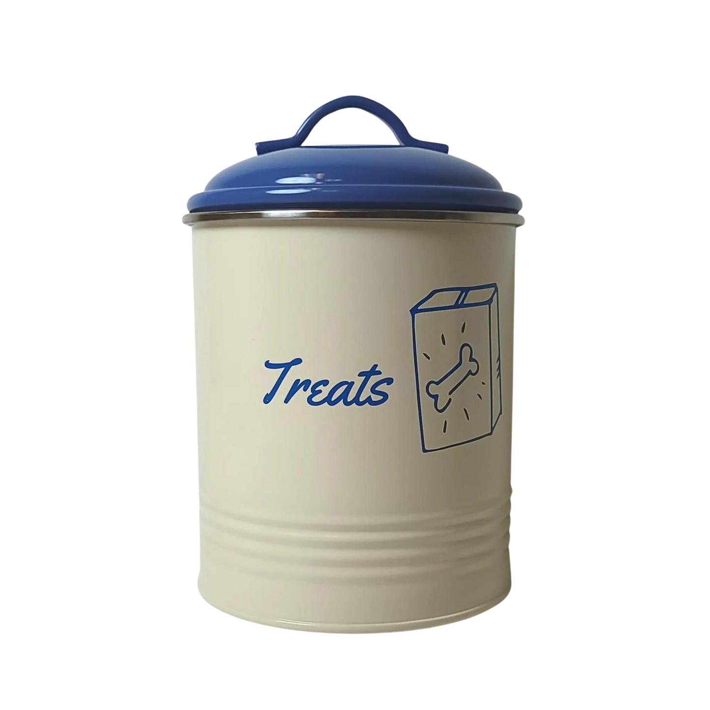 French Blue Food & Treat Canisters (Set of 3)