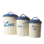 French Blue Food & Treat Canisters (Set of 3)
