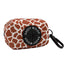 dog poop bag dispenser in giraffe print