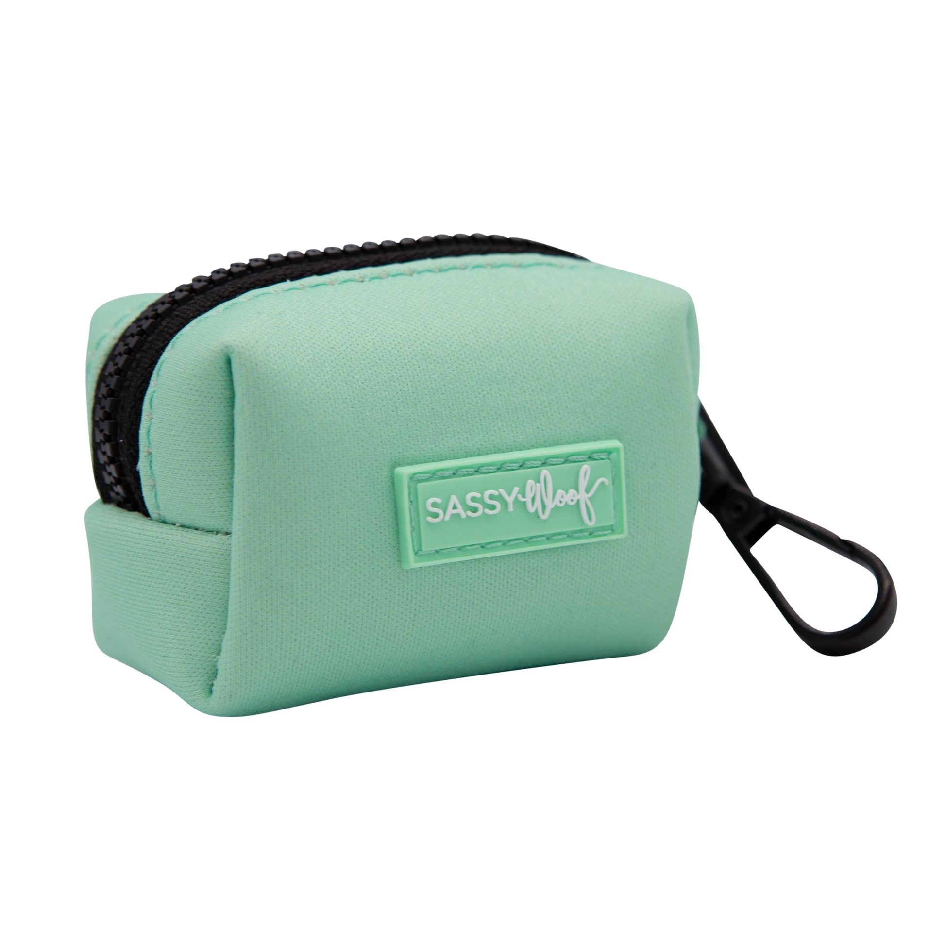 dog poop bag dispenser in spring green