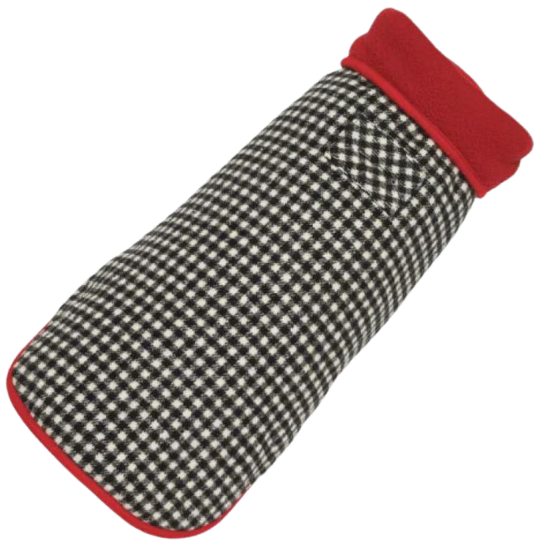 Houndstooth Fleece Lined Coat