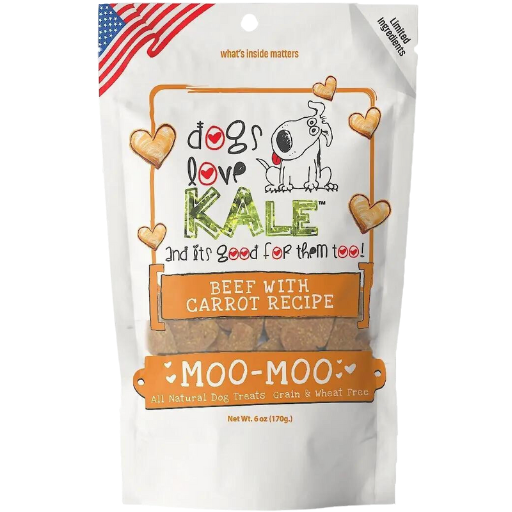 Dogs Love Kale Moo-Moo (Beef & Carrot) Dog Treats - 6 oz
