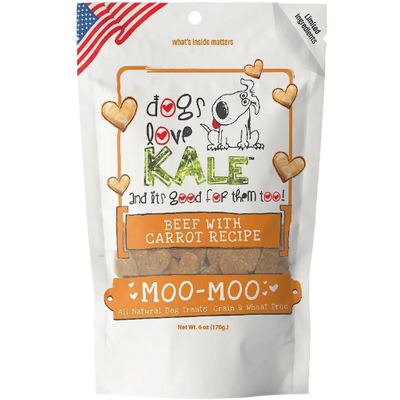 Dogs Love Kale Moo-Moo (Beef & Carrot) Dog Treats - 6 oz