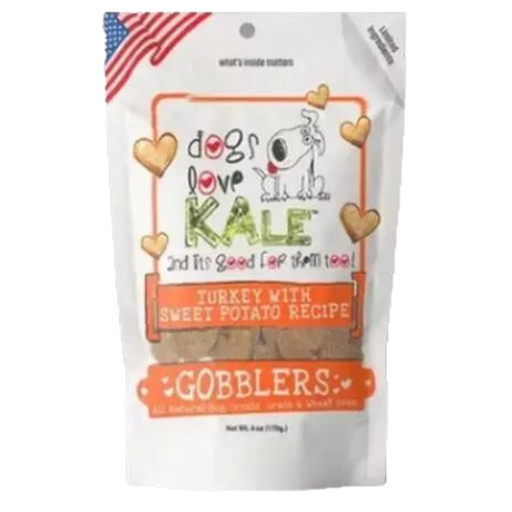 Dogs Love Kale Gobblers (Turkey & Sweet Potato) Dog Treats - 6 oz