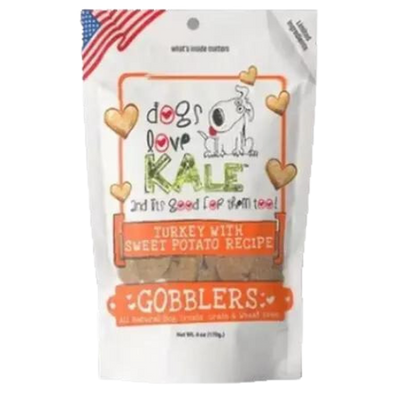 Dogs Love Kale Gobblers (Turkey & Sweet Potato) Dog Treats - 6 oz