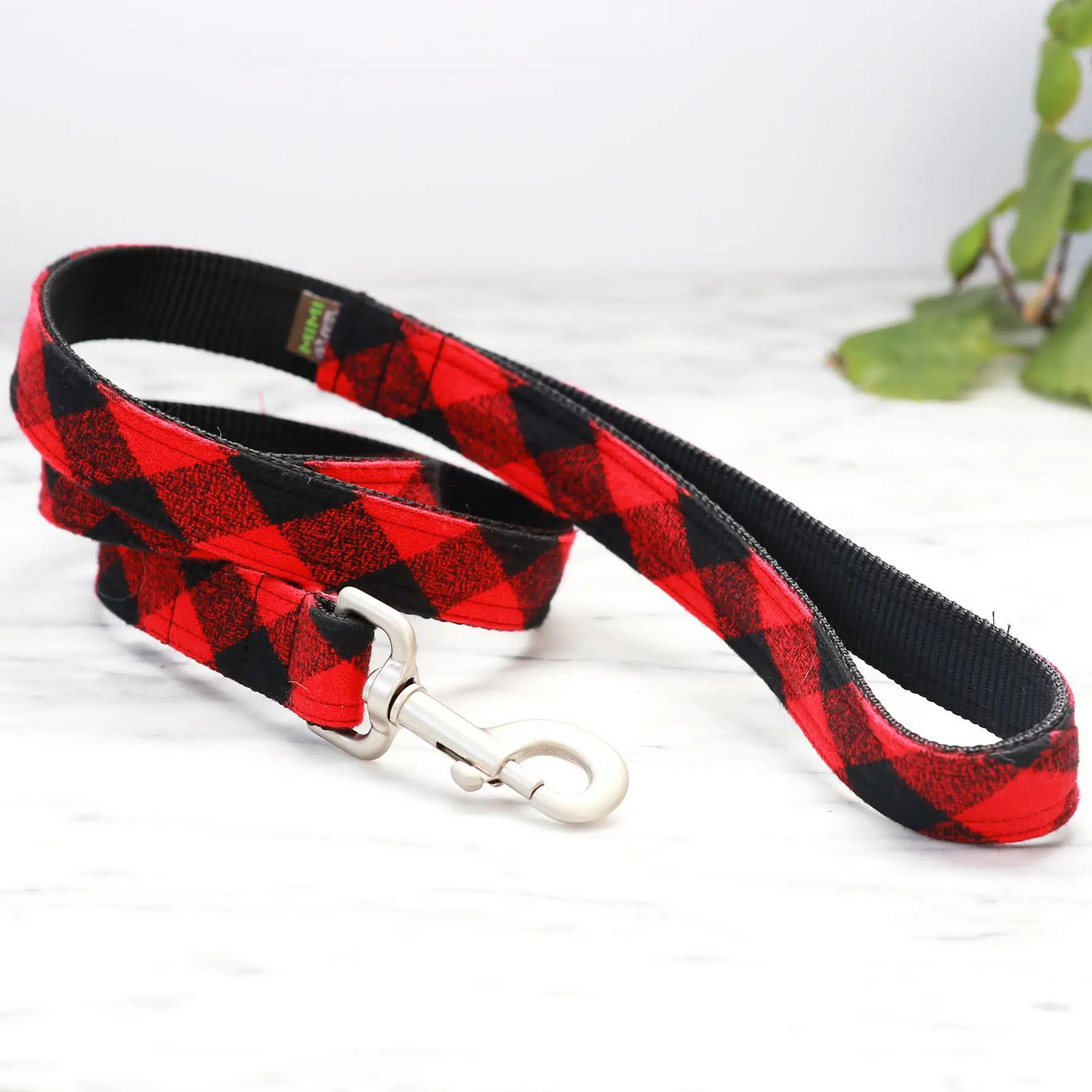 Buffalo Plaid Flannel Dog Leash - (5 colors)