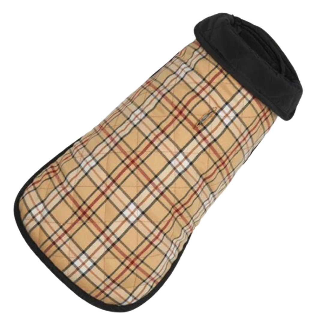 Plaid Diamond Quilted Coat