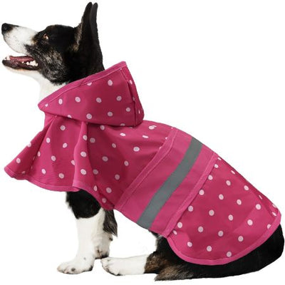 Polka Dot Dog Raincoat - Fashion Pet