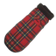 Red Plaid Fleece Lined Coat