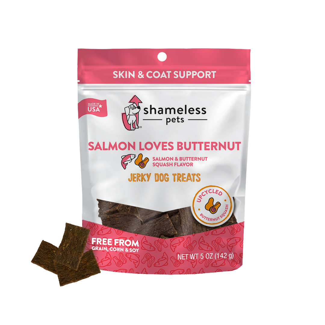 Salmon Loves Butternut Jerky Dog Treats