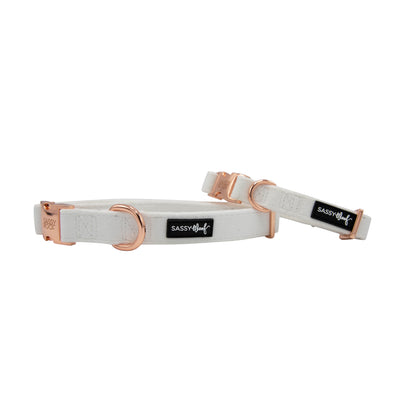 'I Do Too' Dog Collar (White)